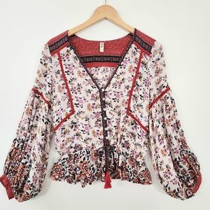 Spell & The Gypsy Collective Elle Blouse Rosewood Floral